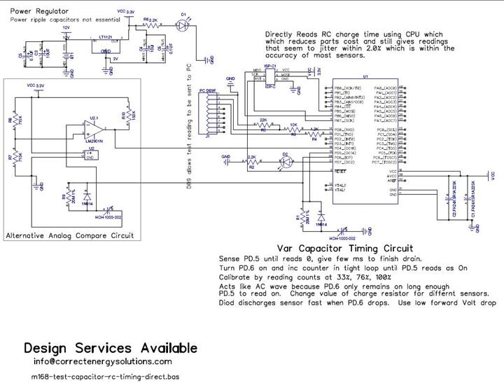 Read a capacitive humidity sensor 